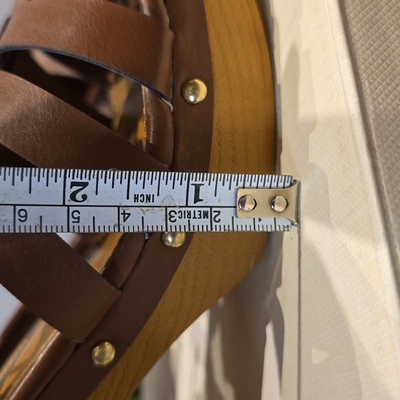 a.n.a. - Jordan Clog Heeled Sandal in Cognac Faux Leather​​​​ - Picture 13 of 16